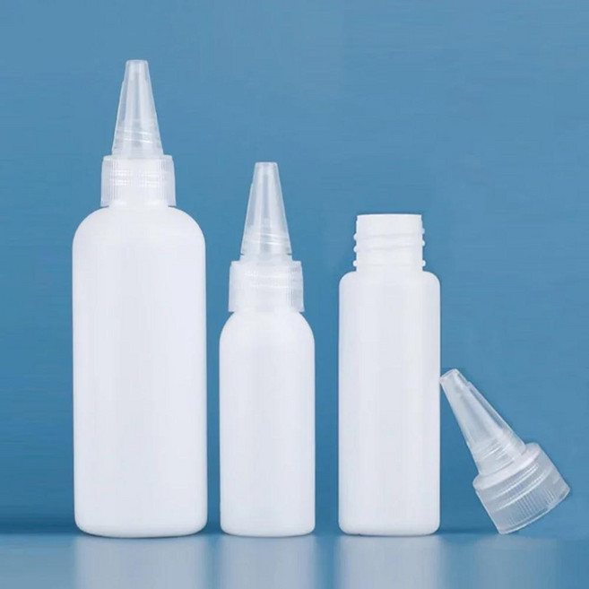 플라스틱 HDPE 스퀴즈 아트 잉크 트위스트 10ML 오일 용기 10 250ML 액체 페인트 분배 여행, 01 White Twist cap, 03 20ml, 01 Plastic, 1개