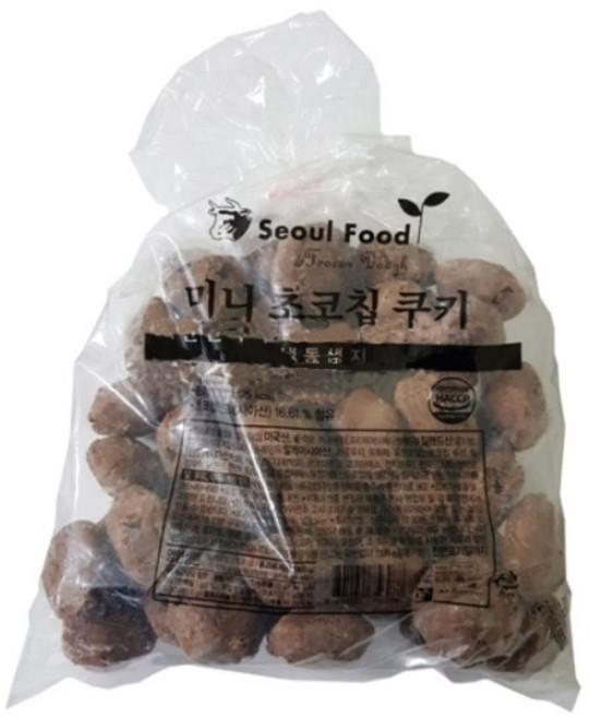 1550. 미니 초코칩쿠키 냉동생지 - 900g [하절기 아이스박스 무료], 1개