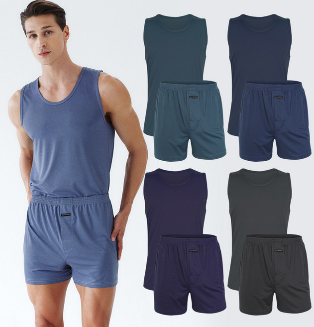 발렌티노크리스티 사선체크 스판 런닝 트렁크 팬티 상하 10매세트