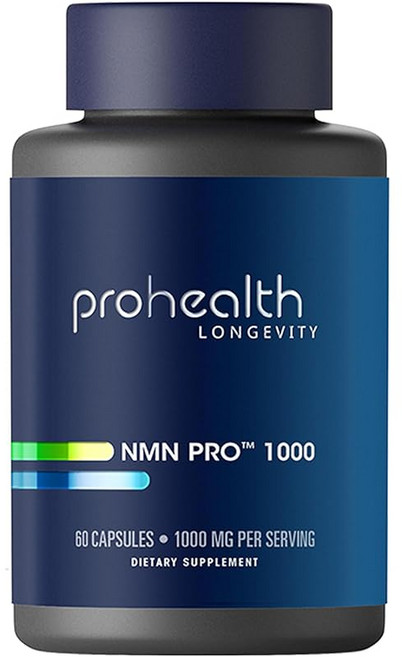 ProHealth Pure NMN Pro 1000mg 캡슐 60알 입자당 500mg 1회 2알 고순도 인증됨 안정화됨 니코틴 아미드 모노크레오티드 NAD 증가 신뢰 Uthever, 1개