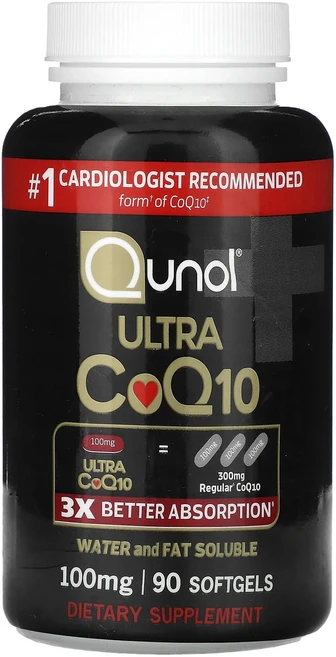 Qunol 울트라 CoQ10 100mg 소프트젤 90정 - 쿠팡