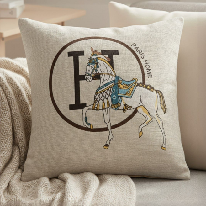 서플라이랩 H셔닐 프렌치디자인 쇼파쿠션 국산솜 포함 세트, 2화이트베이지