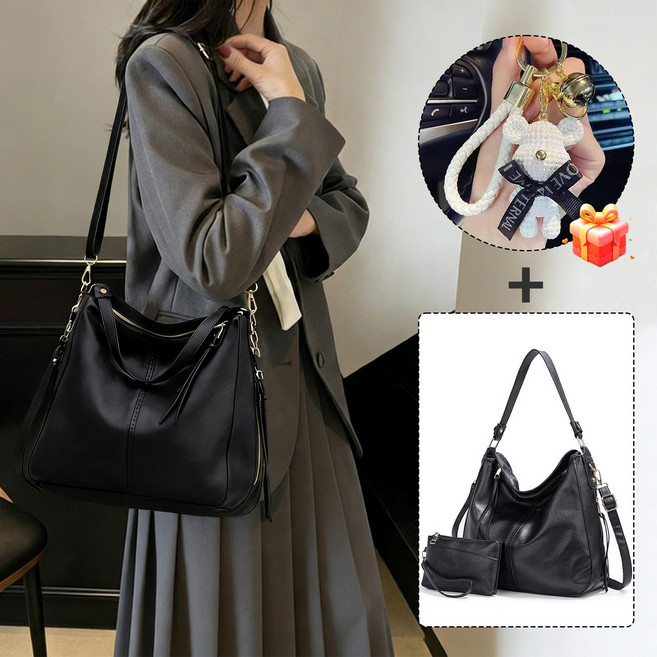 Novah 여성 대용량 가죽 숄더백 크로스백 토트백 보부상 데일리 직장인 캐주얼 가방