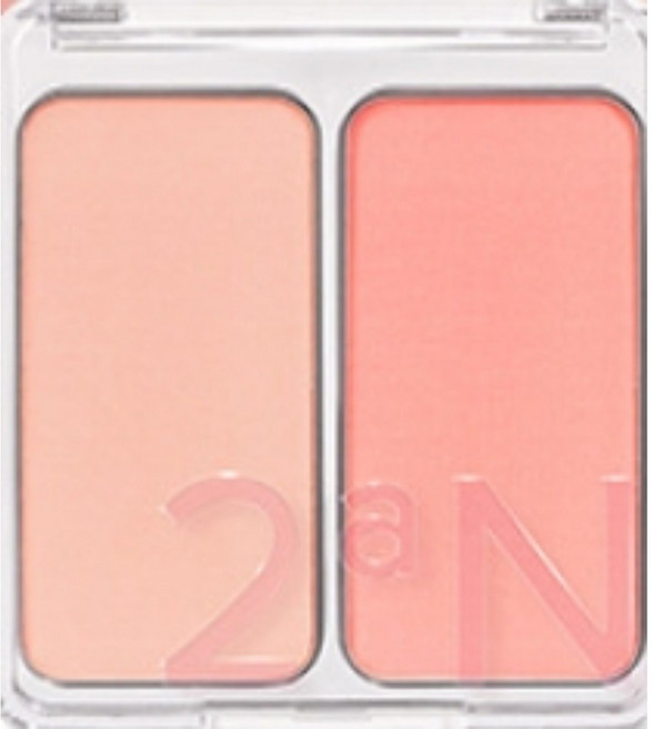 투에이엔 듀얼치크 블러셔 4.4g, 코코코랄, 1개