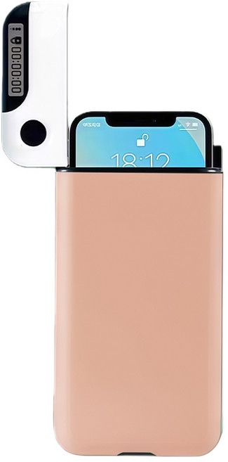 마인드재뉴에어리 스마트폰 핸드폰 맞춤형 타이머 금욕상자 케이스 감옥 타이머 락 박스복, 1개, 핑크