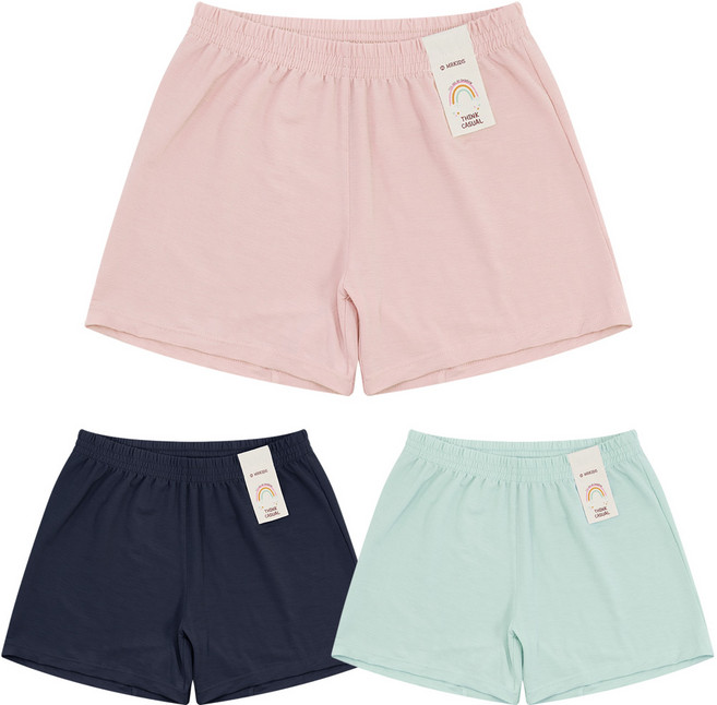 엠알키즈 인견 슬럽사 라벨포인트 여아 스판 트렁크 3매입 TV710