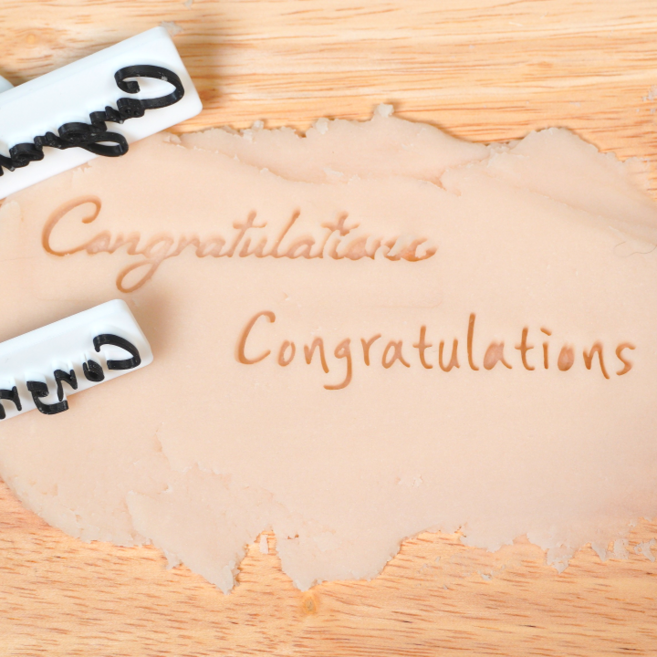 콩그레츄레이션 글자 스템프 케이크 도장 앙금 떡케이크 떡도구, 1개, I