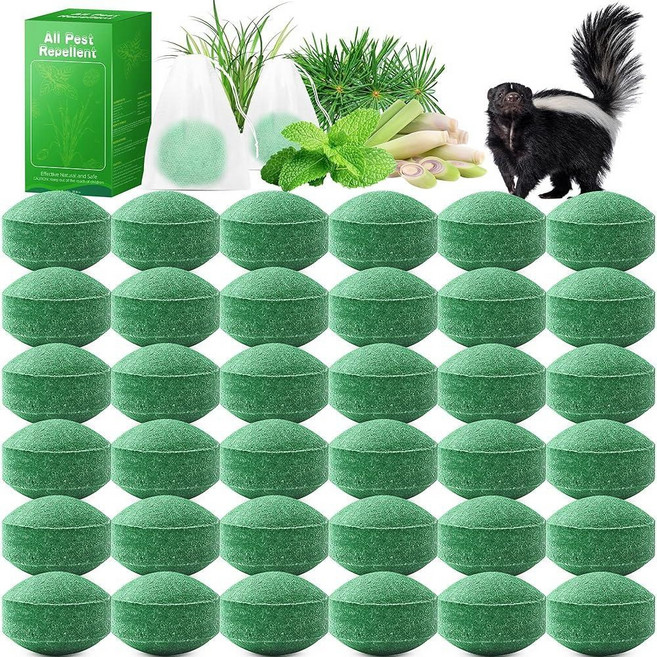 36 Pack Natural Skunk Repellent Pepper민트 Raccoon Repellent Keep Skunks Out from 아웃도어(야외) Yard Att, 36 Pack Natural Skunk Repellen