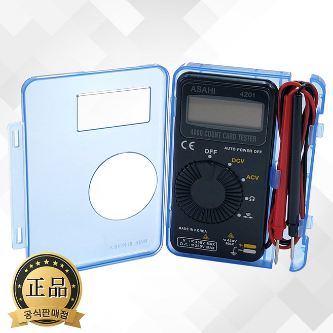아사히 포켓 테스터기 4201 국산 전압, 1개