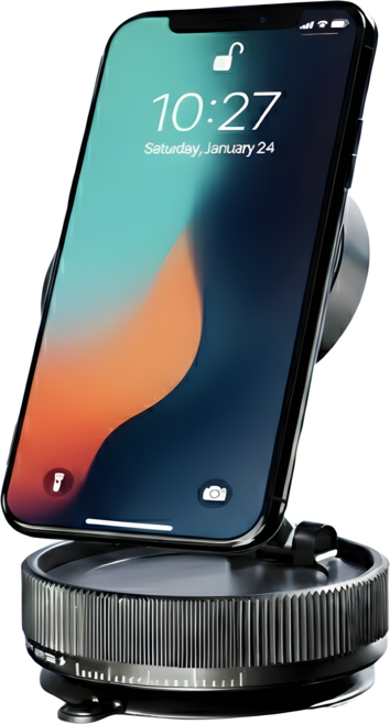 글로파이 맥세이프 차량 핸드폰 거치대 흡착식, 블랙, 1개