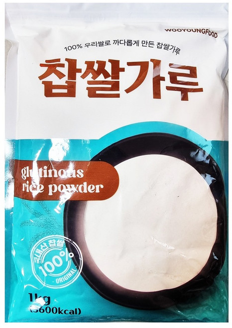 우영식품 찹쌀가루, 1kg, 6개