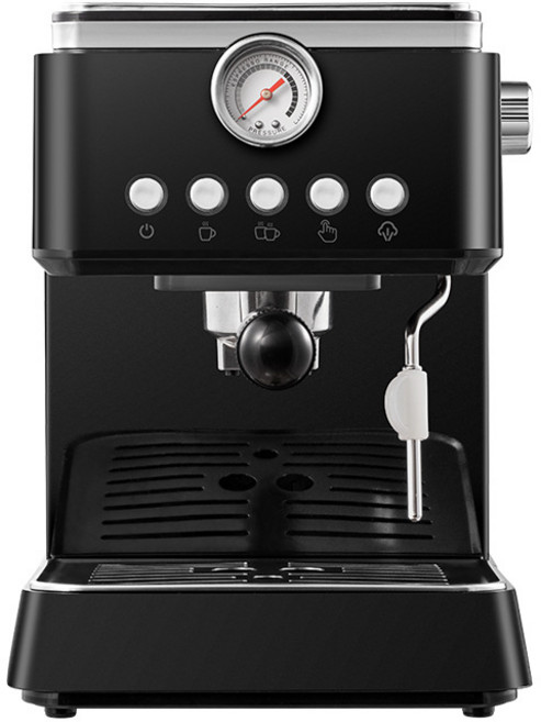 SorJar 캡슐 커피머신기 가정용 20bar 버튼 제어 스테인리스 스틸 재질, 검정색, 버튼식