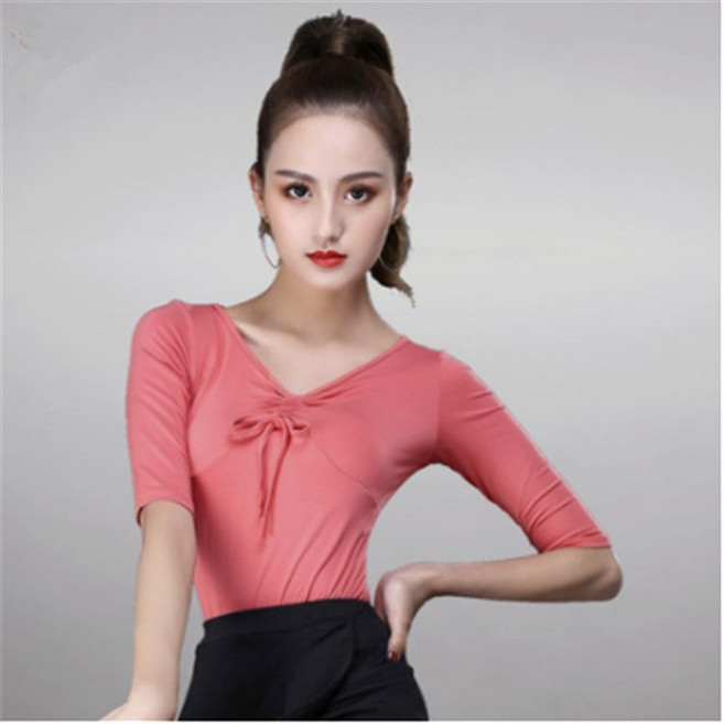 여성 프릴 레이어드 쌍천 살사 라틴 성인 성인