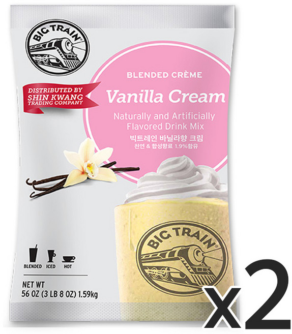 빅트레인-바닐라크림1.59kg x2, 1.59kg, 1개입, 2개