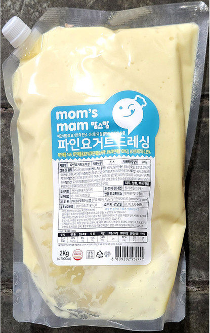 파인요거트 드레싱 2kg 업소용 소스 5팩 세트, 5개