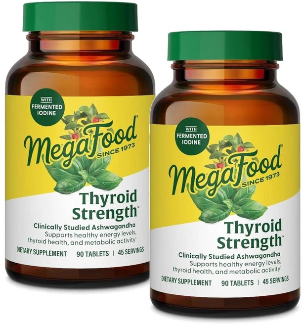메가푸드 싸이로이드 스트렝스 아슈와간다 MegaFood Thyroid Strength, 2개, 90정 - 쿠팡
