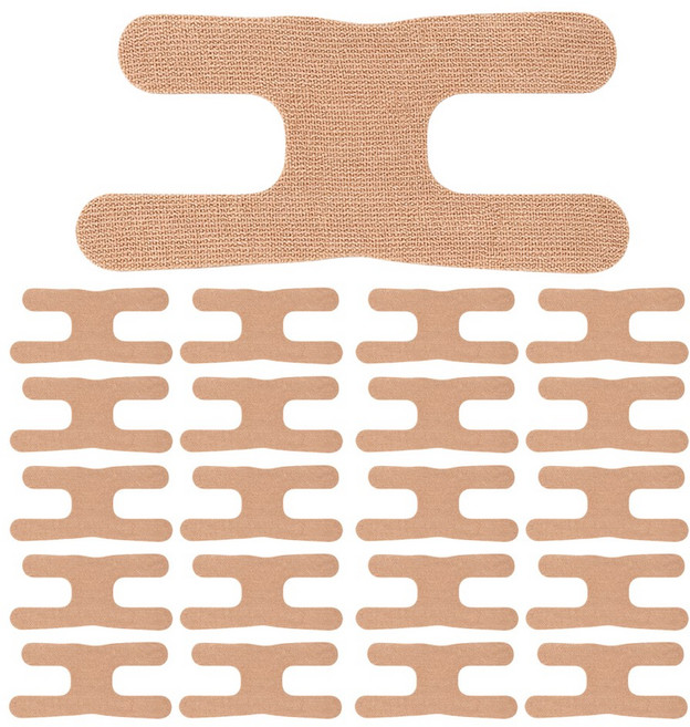 아띠꼴로 붙이면끝 20개1세트 손가락 마디 보호대 관절 통증 밴드, 베이지색, 20개