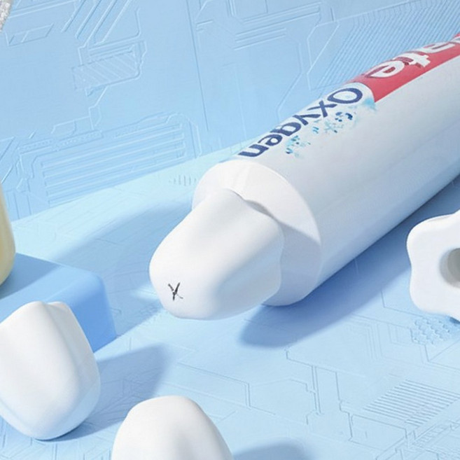 치약짜개 실리콘 알뜰캡 마개뚜껑 세면대 치약보관 짜기통, 1개, GFarm  치약캡