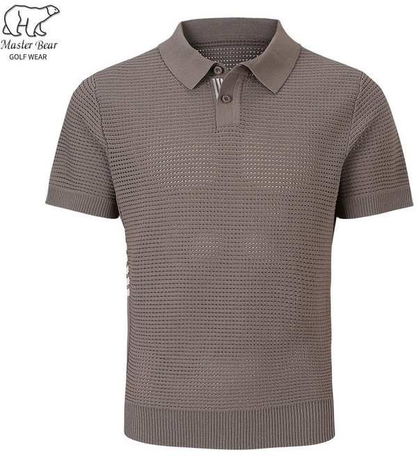 마스터베어 남성 골프 니트 카라티 여름 쿨링 반팔 기능성 골프웨어 MB