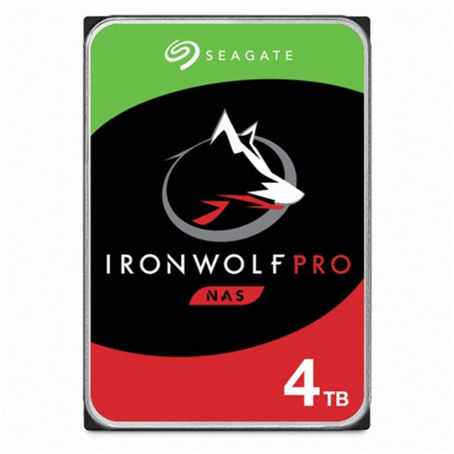 Seagate IronWolf Pro ST4000NE001 4TB 하드 드라이브 - 3.5인치 내장 - SATA(SATA/600)