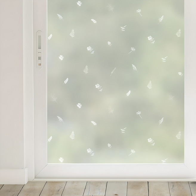 지엔홈 국내산 자외선차단 후면점착 유리창시트지, 미스티허브, 100 x 200 cm