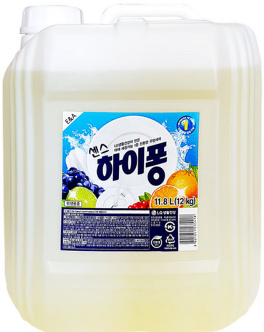 LG생활건강 하이퐁 12kg 주방용세제 대용량 업소용, 1개