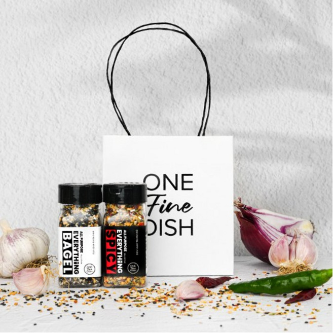 원파디 에브리띵 시즈닝 2종 선물세트 | 에브리띵 베이글 시즈닝 60g + 에브리띵 스파이시 시즈닝 60g, 1세트