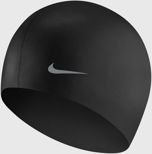 나이키 NIKE 나이키스윔 수모 솔리드 실리콘 캡 93060-001 3706411, OS, 색상:블랙 (Black), 1개