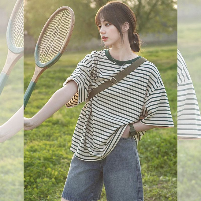 첫사랑을위하여 염정아티셔츠 스트라이프티셔츠 11