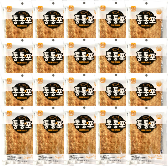 한진식품 통통어포 오리지널, 24g, 20개