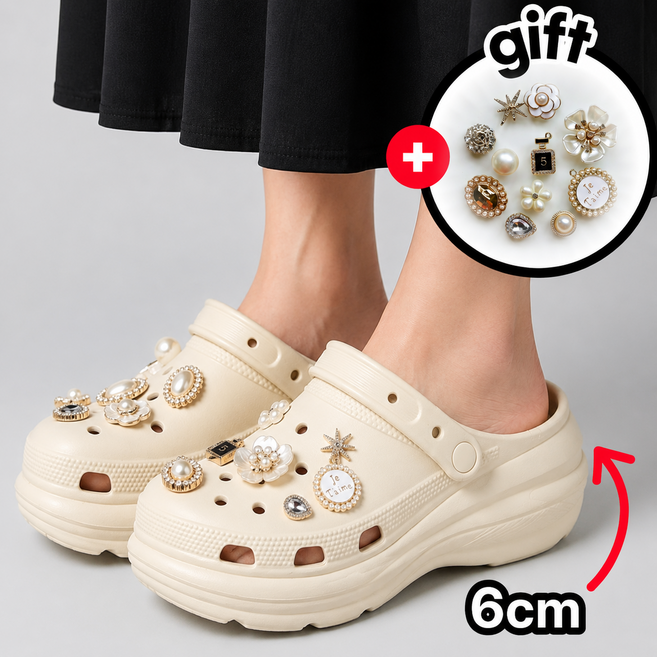 팰리아 여성 키높이 슬리퍼 6cm