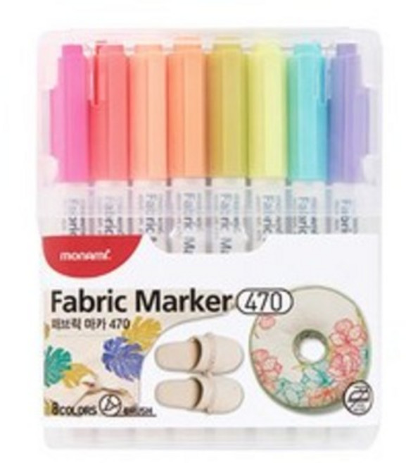 모나미 패브릭마카 470 B 세트, 8색, 4세트
