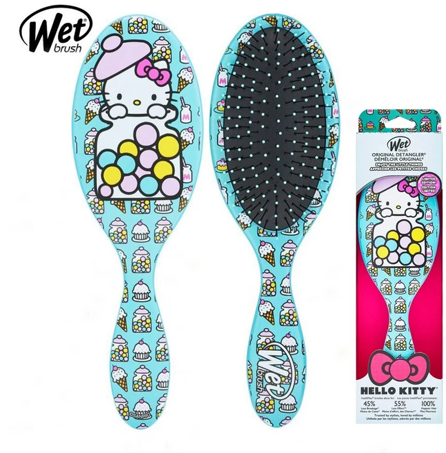 웻브러쉬 디즈니 프린세스 키티 겨울왕국 오리지널 디탱글러 WET BRUSH DISNEY PRINCESS KITTY FROZEN ORIGINAL DETANGLER, 1개, 키티민트 - 쿠팡