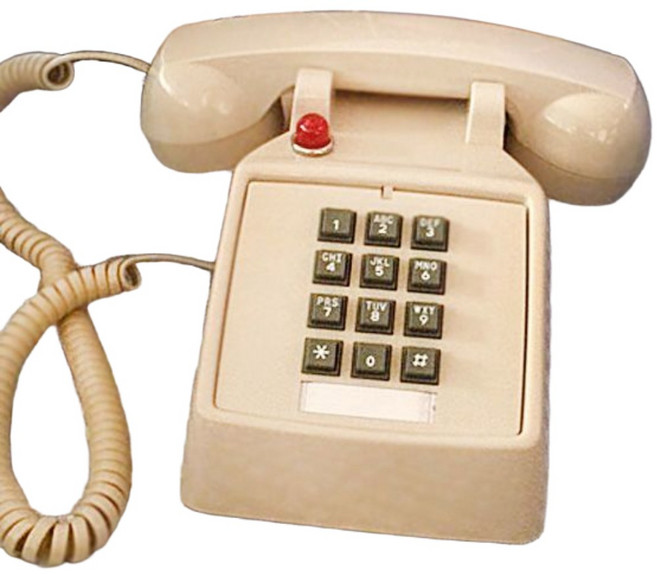 인테리어 카페 옛날 전화기 레트로 빈티지, 아이보리