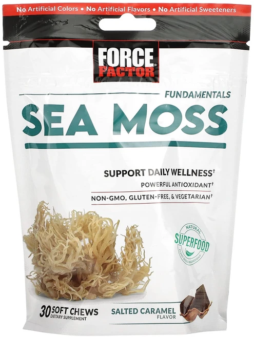 Force Factor 펀더멘탈 바다 이끼 솔티드 캐러멜 250mg 소프트츄 30개, ForceFactor펀더멘탈바다이끼솔티드캐러멜250mg, 1개, 30정 - 쿠팡