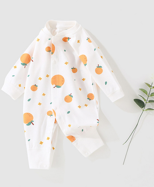 럭셔리베이비 아기 신생아 우주복 유아 순면 긴팔 점프수트 베스트