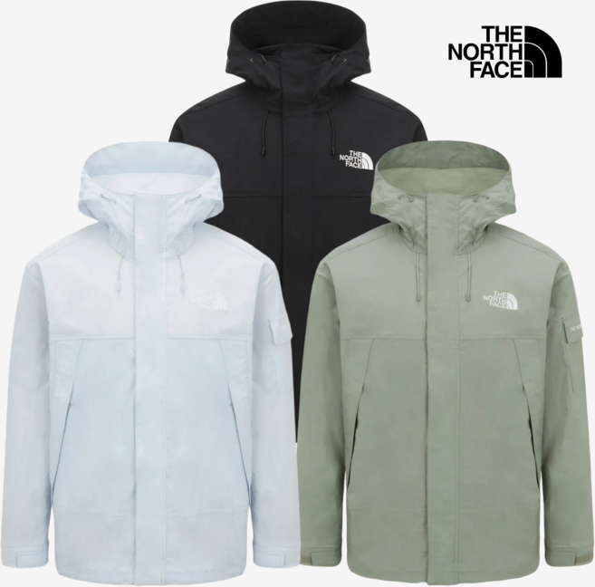 (100%매장 정품) 노스페이스 바람막이 남성 프리 자켓 로고자수 디테일 블랙/라이트그레이/그린 러닝 등산 아웃도어 활동 추천