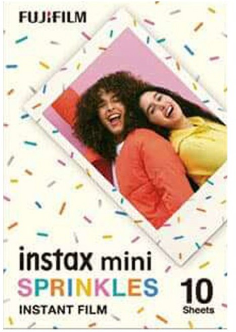 FUJIFILM 富士 instax mini 拍立得空白底片 - 趣味底片, 1包, 巧克力米花灑(10張底片)2027/02, 錢包尺寸