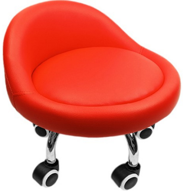 월드크린 플렌티 등받이형 앉은뱅이 의자, 1개, 등받이 레드