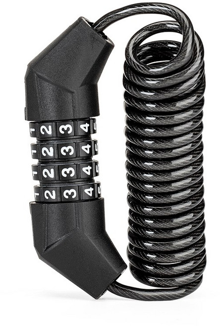 락브로스 휴대용 케이블 와이어 자물쇠 T512, 블랙, 1개