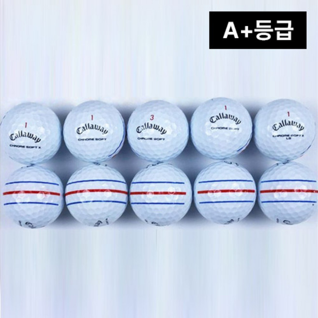가성비 좋은 특A+ 화이트 로스트볼 캘러웨이 트리플트랙 크롬소프트 4PC, 1세트, 10개입, 화이트 캘러웨이 트리플트랙 크롬소프트4PC 10알 A+