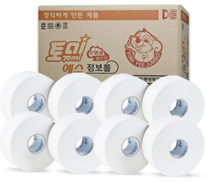 토미 동방제지 토미 점보롤 500m 1겹, 16롤, 3개