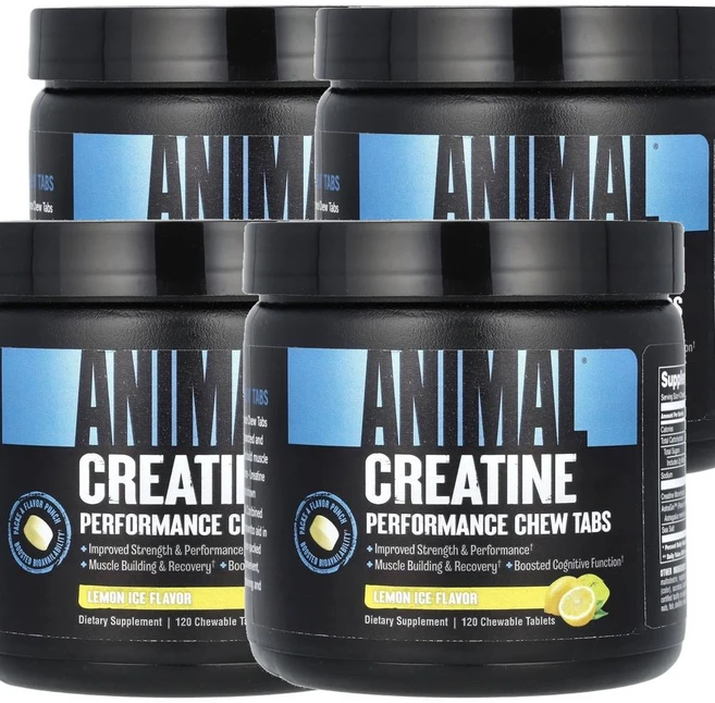 애니멀 크레아틴 퍼포먼스 츄 레몬 아이스 Animal Creatine Performance Chews Lemon Ice 120정 - 쿠팡