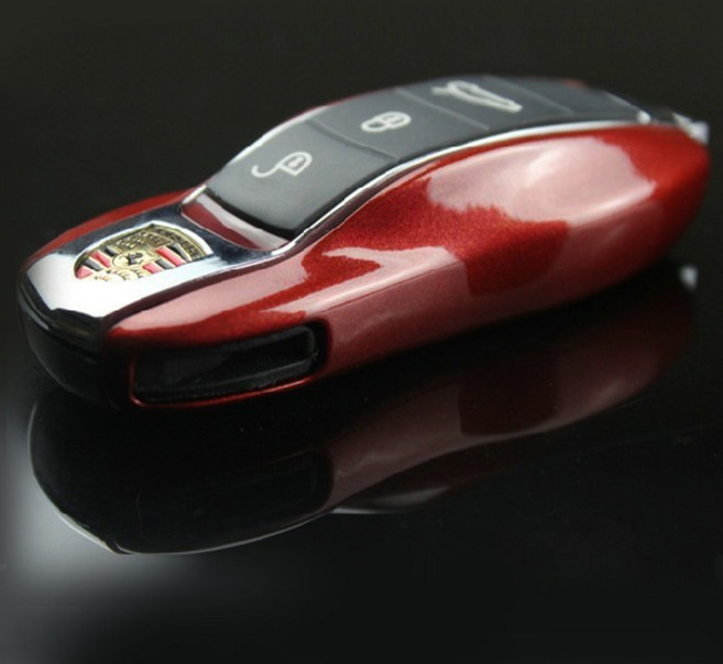 [주주파츠몰] 포르쉐 신형 키케이스 프레임 실리콘 버튼 교체형 모음 박스터 파나메라 마칸 호환 용품, 05. 신형 SUV3버튼커버, 01. 레드