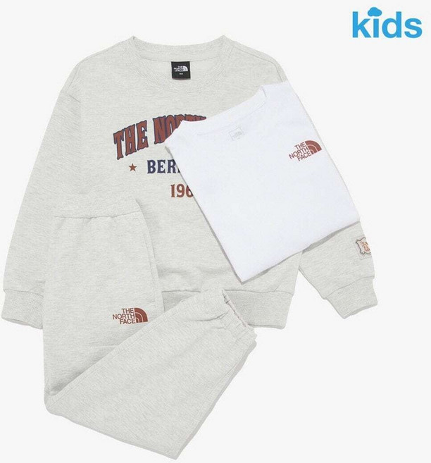 [국내백화점] 노스페이스키즈 키즈 고 투 3PCS 세트 아동 주니어 활동복 상하복
