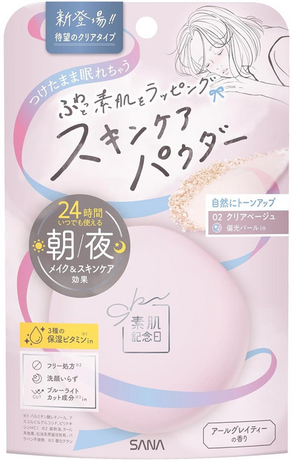 일본 직수입 사나 스하다 기념일 스킨케어 파우더 N 02 클리어 베이지 10g, 2개