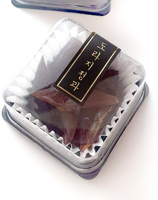 하이패키지 도라지정과 금박블랙 세로스티커 120개 - 낱개포장비닐용