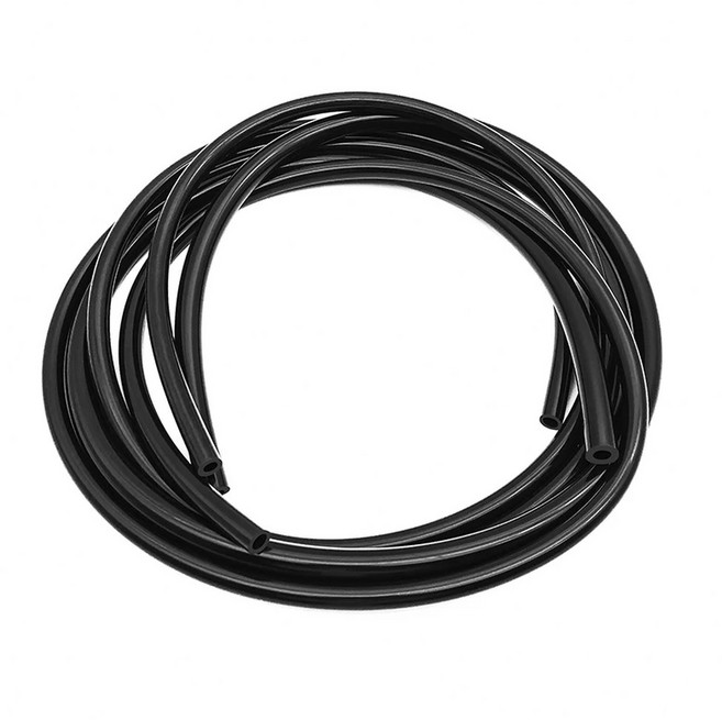 실리콘 호스 파이프 블랙 등급 파이프 고무 튜브 호스 수족관 튜빙 펌프 ID1 25mm 8mm, ID 3mm OD 6mm, Black silicone tube, 2 Meters, 1개