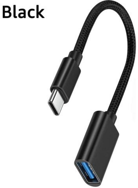 OTG 어댑터 케이블 USB 3.0 to C타입 어댑터 커넥터 삼성 화웨이 OTG C타입 데이터 케이블 변환기 맥북 에어용, 1개