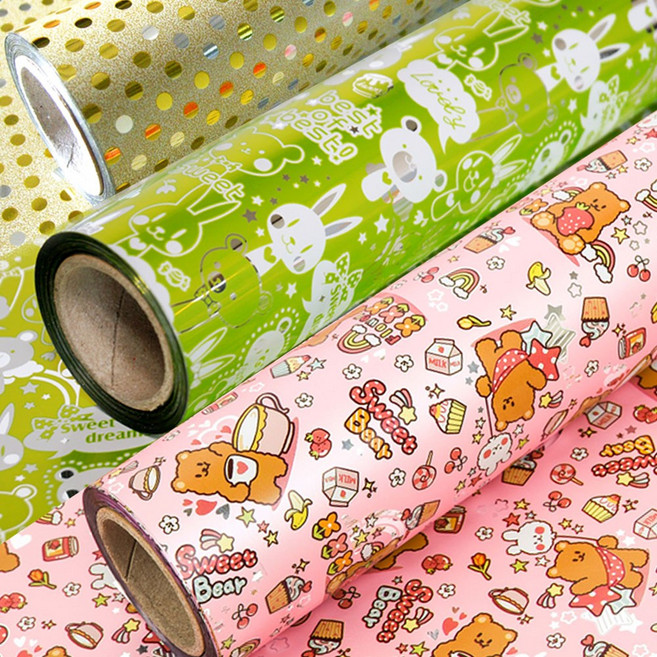 예쁜 비닐 롤포장지 중(37cmx17M) / 선물포장, 트윙클 하늘